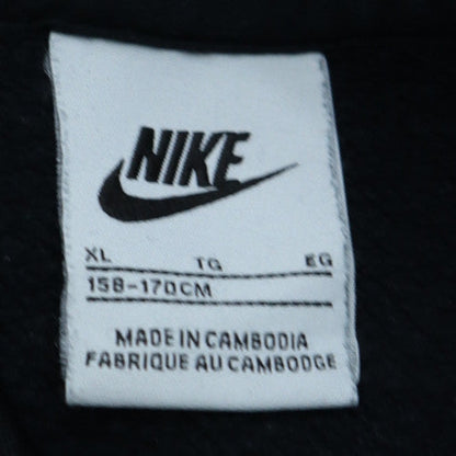 Nike Boys Black & Grey Pullover Hoodie XL (158-170cm) Fleece Logo Sweatshirt