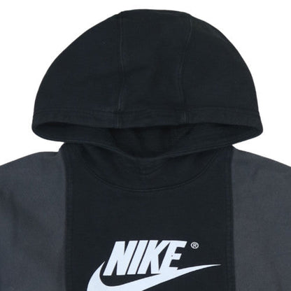Nike Boys Black & Grey Pullover Hoodie XL (158-170cm) Fleece Logo Sweatshirt