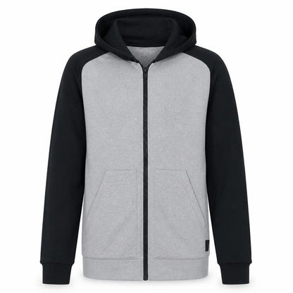 Mens UK Size L Reebok Grey Full Zip Hoodie
