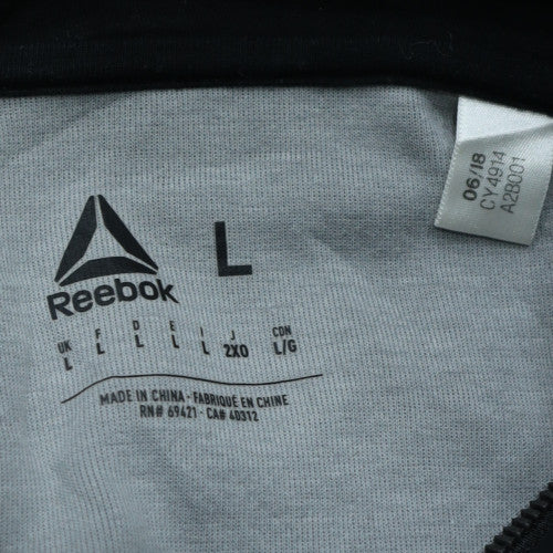 Mens UK Size L Reebok Grey Full Zip Hoodie