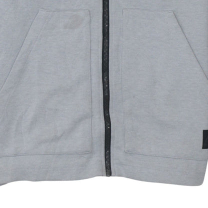 Mens UK Size L Reebok Grey Full Zip Hoodie