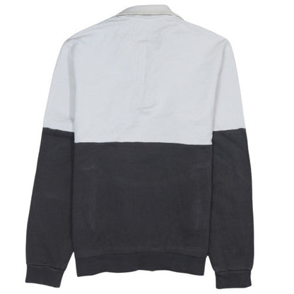 Mens UK Size M Fred Perry White 1/2 Zip Sweatshirt