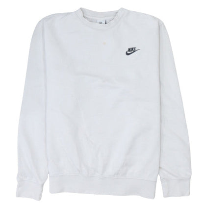 Womens UK Size S Nike White Pullover Sweatshirt