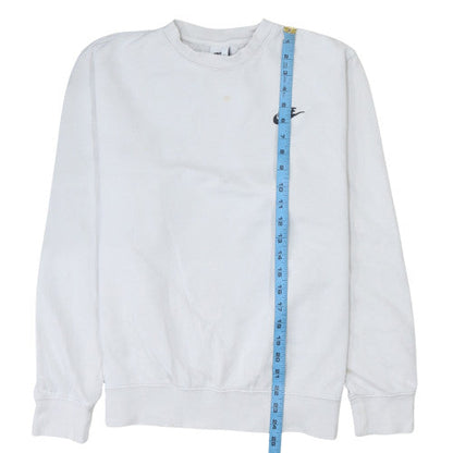 Womens UK Size S Nike White Pullover Sweatshirt