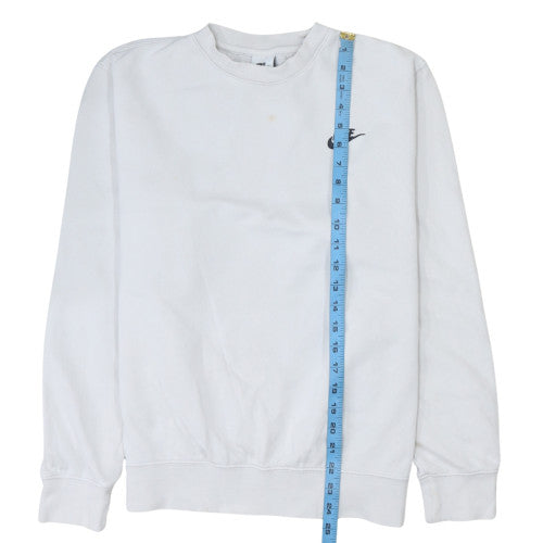 Womens UK Size S Nike White Pullover Sweatshirt