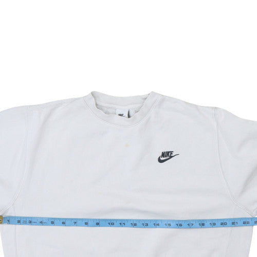 Womens UK Size S Nike White Pullover Sweatshirt