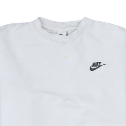 Womens UK Size S Nike White Pullover Sweatshirt