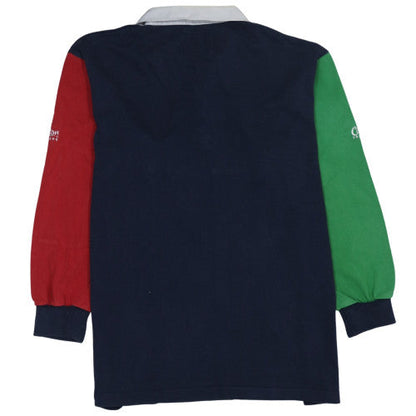 Mens UK Size XL Cotton Traders Multicoloured Henley Sweatshirt