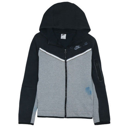 Nike Boys Grey Black XL Full Zip Hoodie Sweatshirt 158-170cm