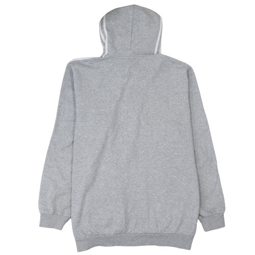 Mens UK Size 2XL adidas Grey Full Zip Hoodie