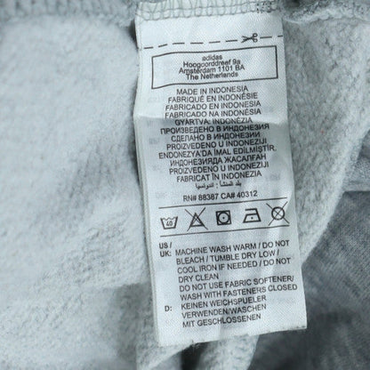 Mens UK Size 2XL adidas Grey Full Zip Hoodie