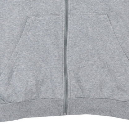 Mens UK Size 2XL adidas Grey Full Zip Hoodie