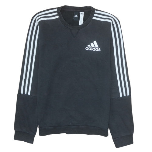 Mens UK Size M adidas Black Pullover Sweatshirt