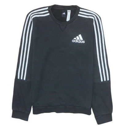 Mens UK Size M adidas Black Pullover Sweatshirt