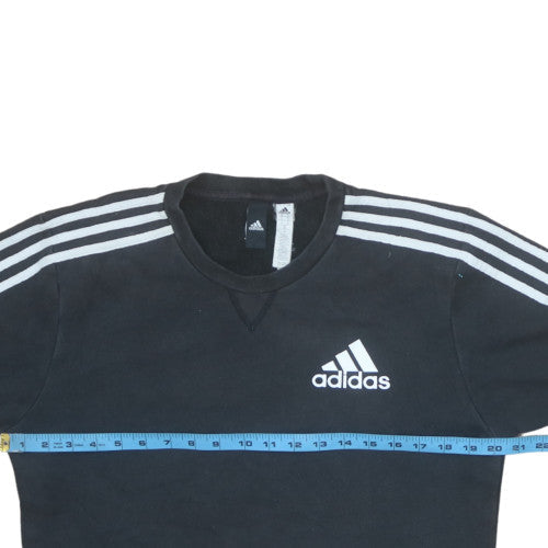 Mens UK Size M adidas Black Pullover Sweatshirt
