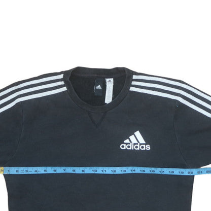 Mens UK Size M adidas Black Pullover Sweatshirt