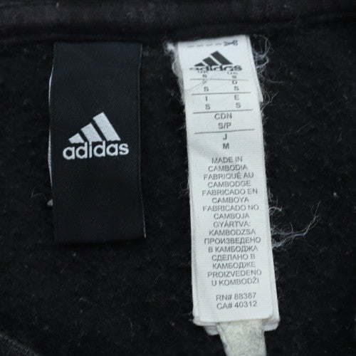 Mens UK Size M adidas Black Pullover Sweatshirt