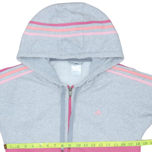 Womens UK Size 8-10 adidas Pink Full Zip Hoodie