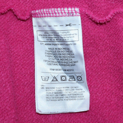 Womens UK Size 8-10 adidas Pink Full Zip Hoodie