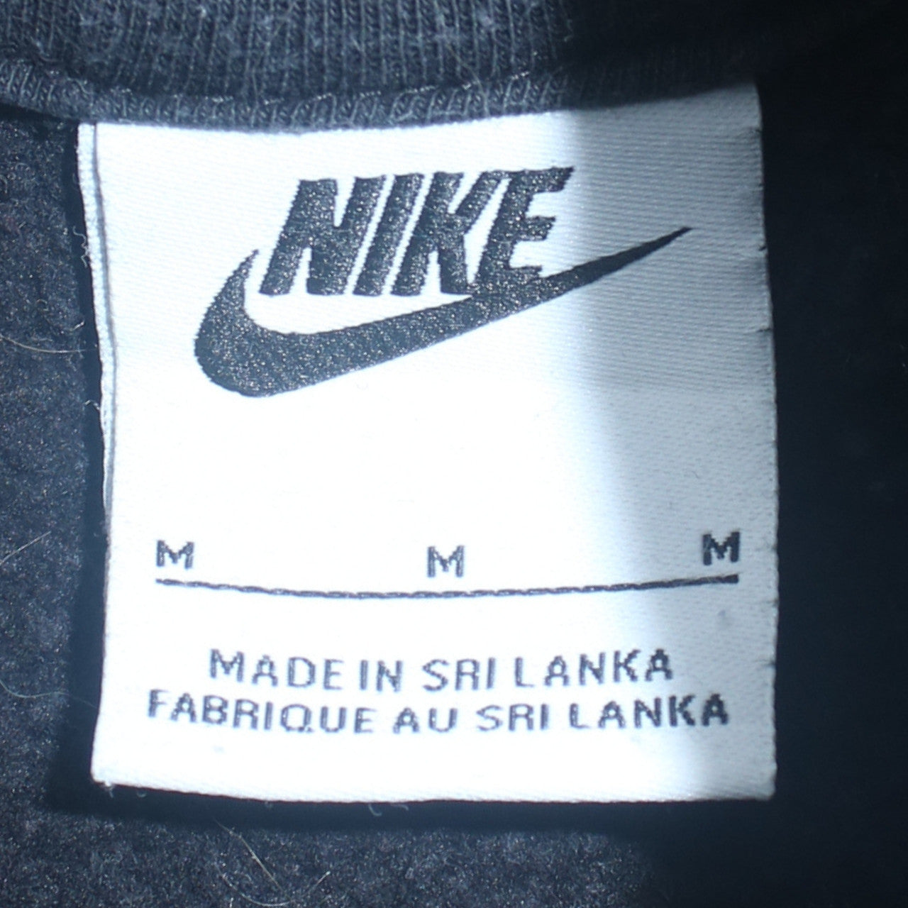 Mens UK Size M Nike Black Pullover Hoodie