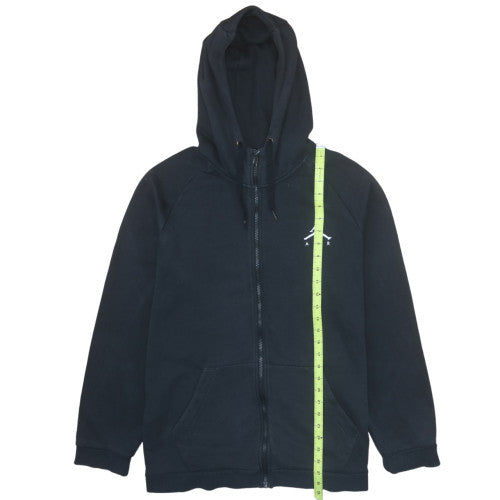 Mens UK Size M Jordan Black Full Zip Hoodie