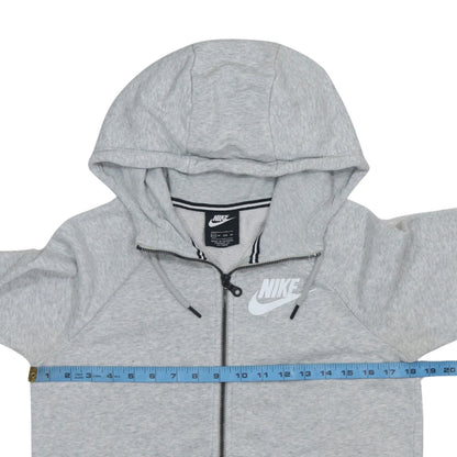 Mens UK Size XS Nike Grey Full Zip Hoodie