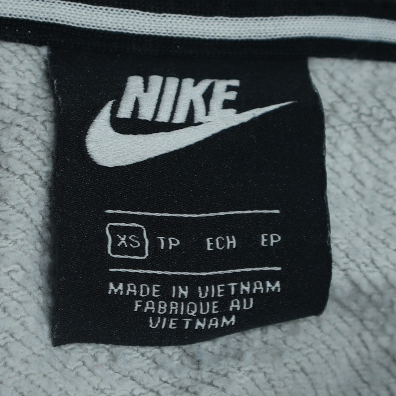 Mens UK Size XS Nike Grey Full Zip Hoodie