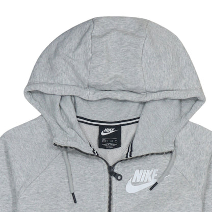 Mens UK Size XS Nike Grey Full Zip Hoodie