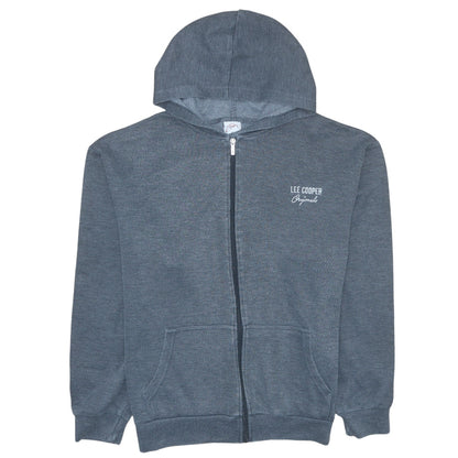 Mens UK Size M Lee Cooper Blue Full Zip Hoodie