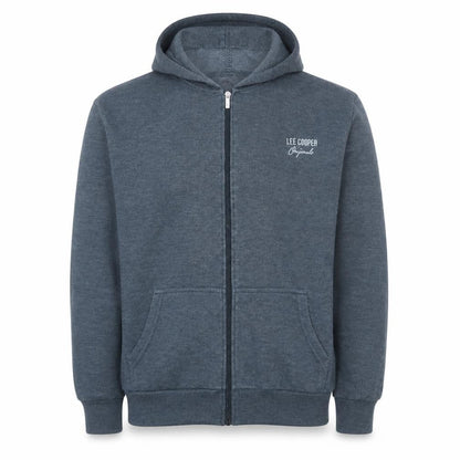 Mens UK Size M Lee Cooper Blue Full Zip Hoodie