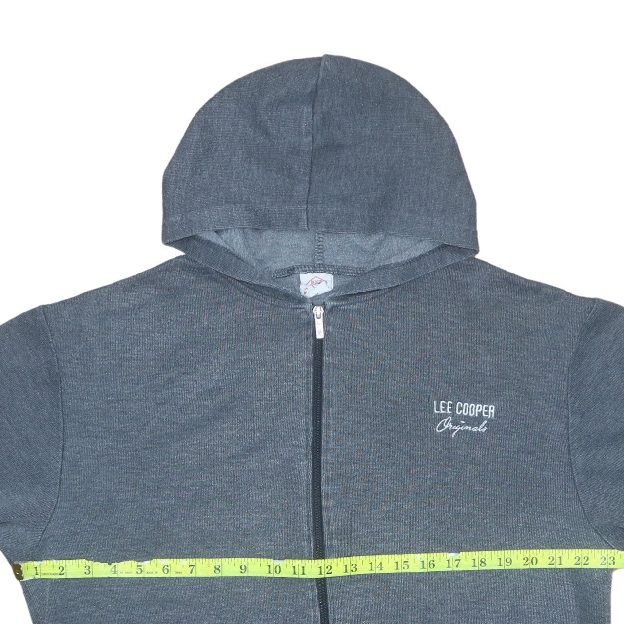 Mens UK Size M Lee Cooper Blue Full Zip Hoodie
