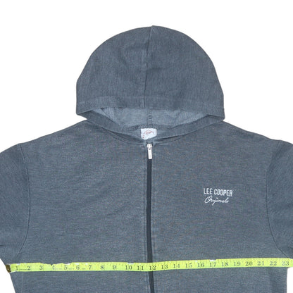 Mens UK Size M Lee Cooper Blue Full Zip Hoodie