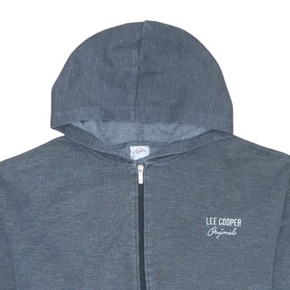 Mens UK Size M Lee Cooper Blue Full Zip Hoodie