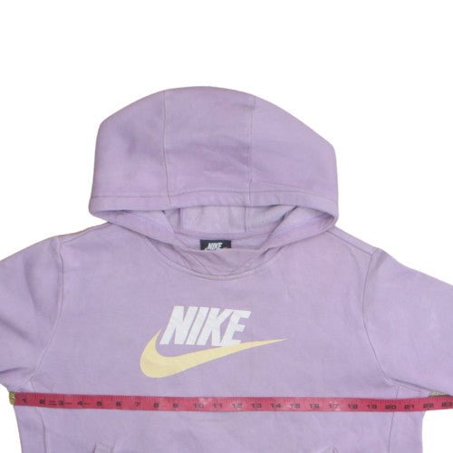 Womens UK Size L Nike Purple Pullover Hoodie