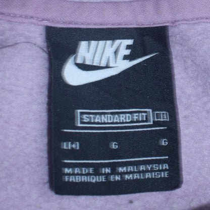 Womens UK Size L Nike Purple Pullover Hoodie