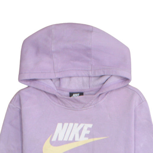 Womens UK Size L Nike Purple Pullover Hoodie