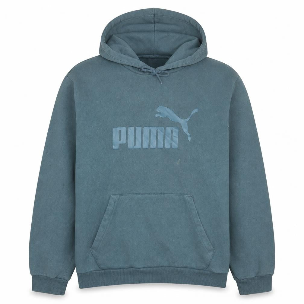 Mens UK Size XL PUMA Blue Pullover Hoodie