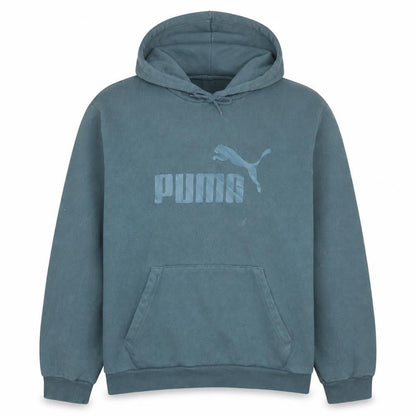 Mens UK Size XL PUMA Blue Pullover Hoodie