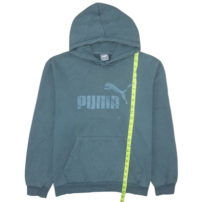 Mens UK Size XL PUMA Blue Pullover Hoodie
