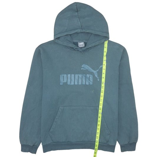 Mens UK Size XL PUMA Blue Pullover Hoodie