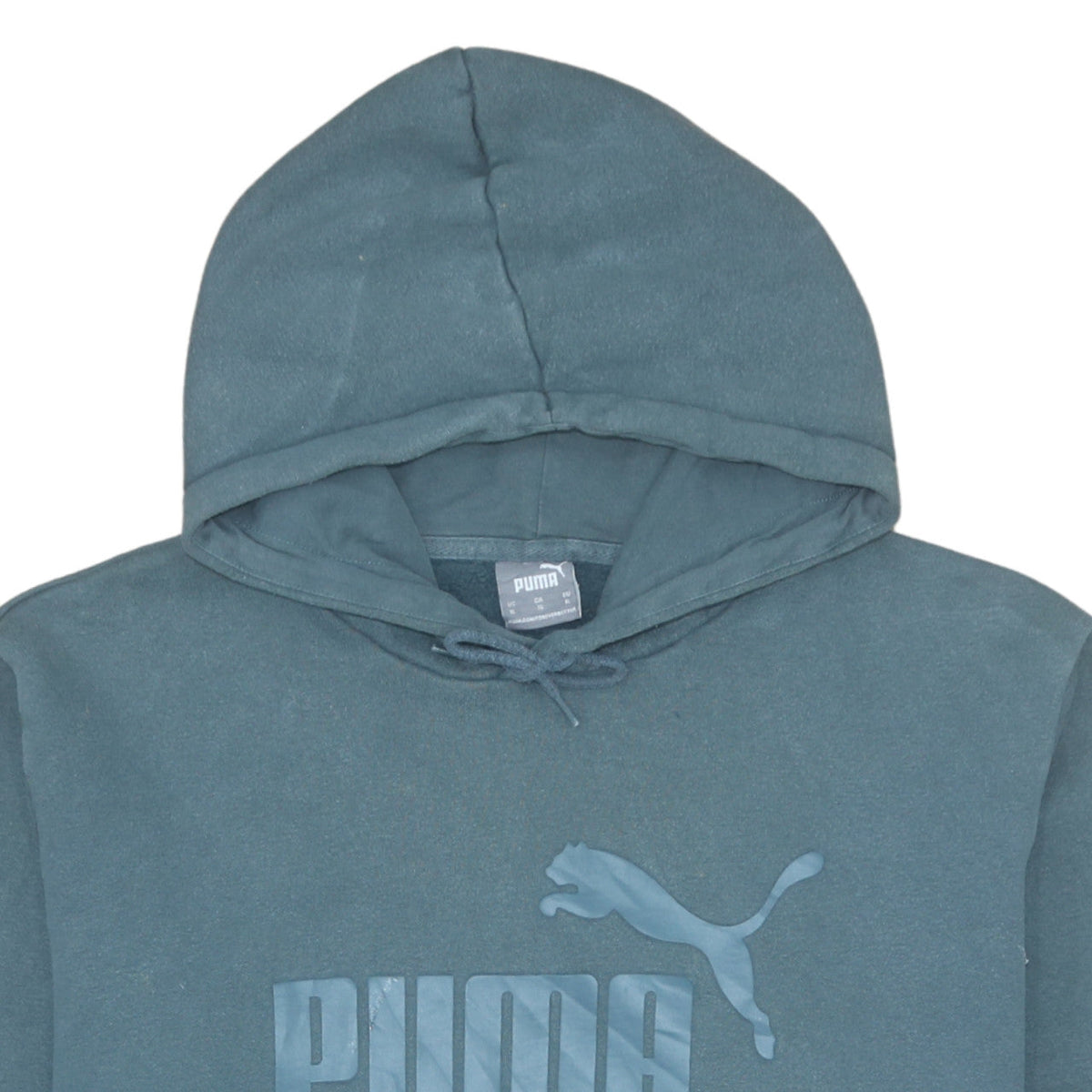 Mens UK Size XL PUMA Blue Pullover Hoodie