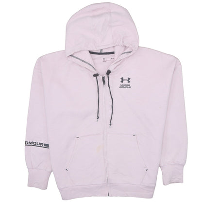 Womens UK Size M Under armour Pink Full Zip Hoodie