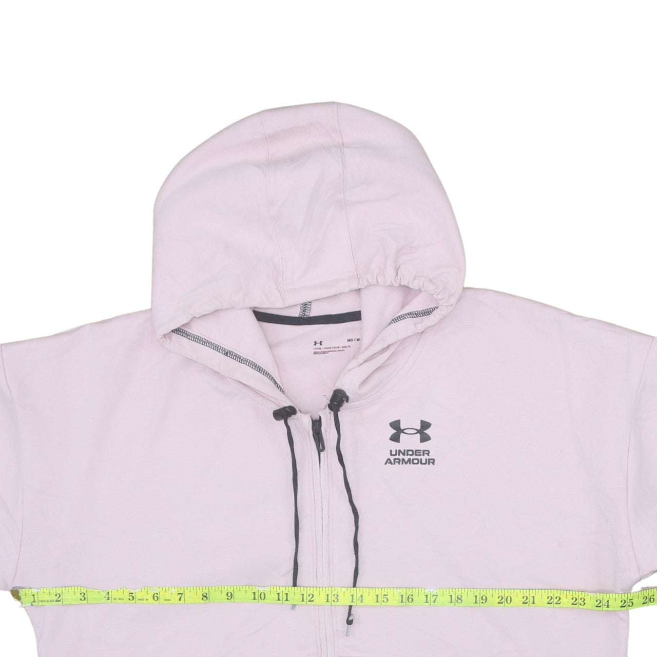 Womens UK Size M Under armour Pink Full Zip Hoodie