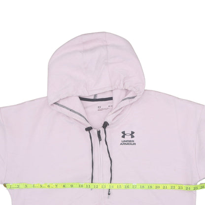 Womens UK Size M Under armour Pink Full Zip Hoodie