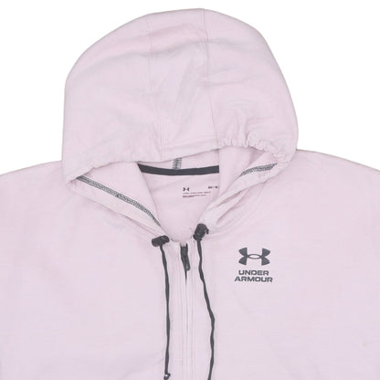 Womens UK Size M Under armour Pink Full Zip Hoodie