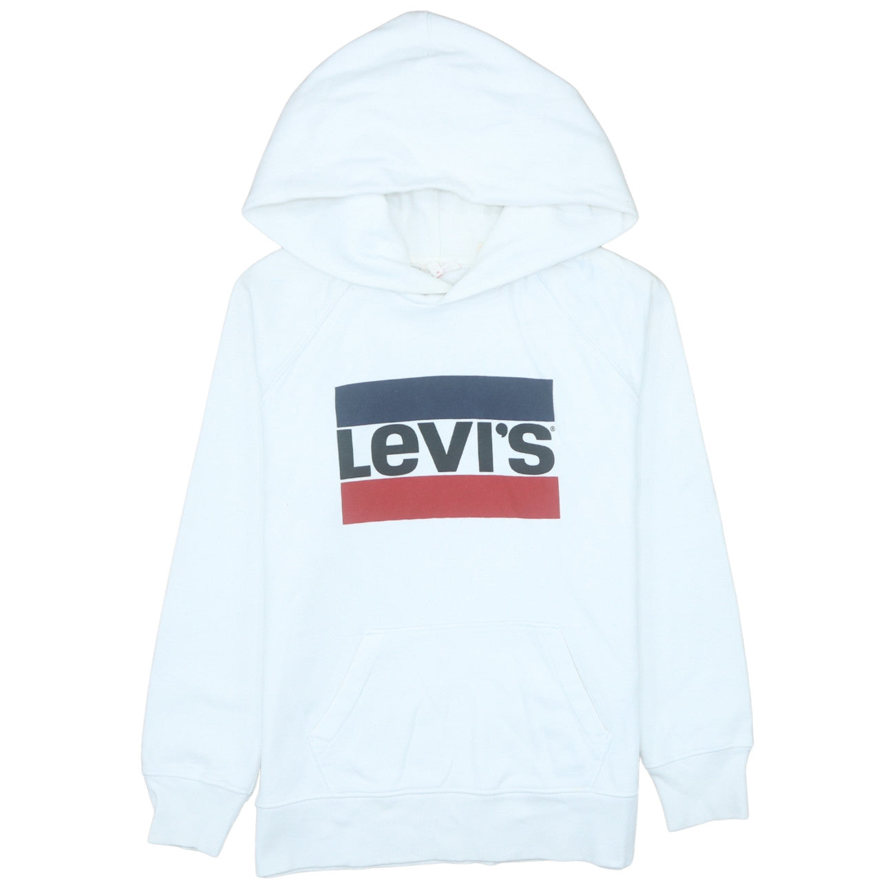 Unisex Adults UK Size XS Levi's White Pullover Hoodie