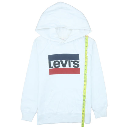 Unisex Adults UK Size XS Levi's White Pullover Hoodie