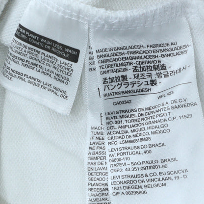 Unisex Adults UK Size XS Levi's White Pullover Hoodie