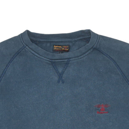 Mens UK Size L Barbour Blue Pullover Sweatshirt