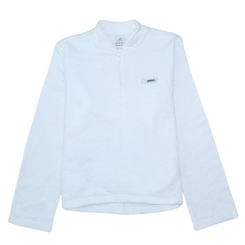 Womens UK Size 14 adidas White Pullover Sweatshirt
